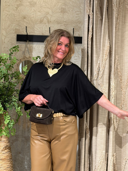 CARO SHIRT - ZWART