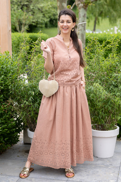 SAND BLOUSE - HAZELNUT