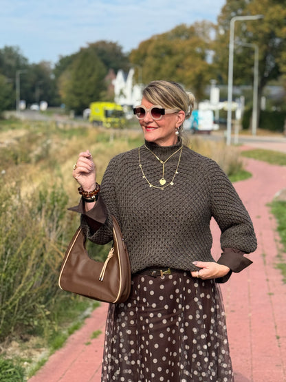 ALINA Trui - Bruin