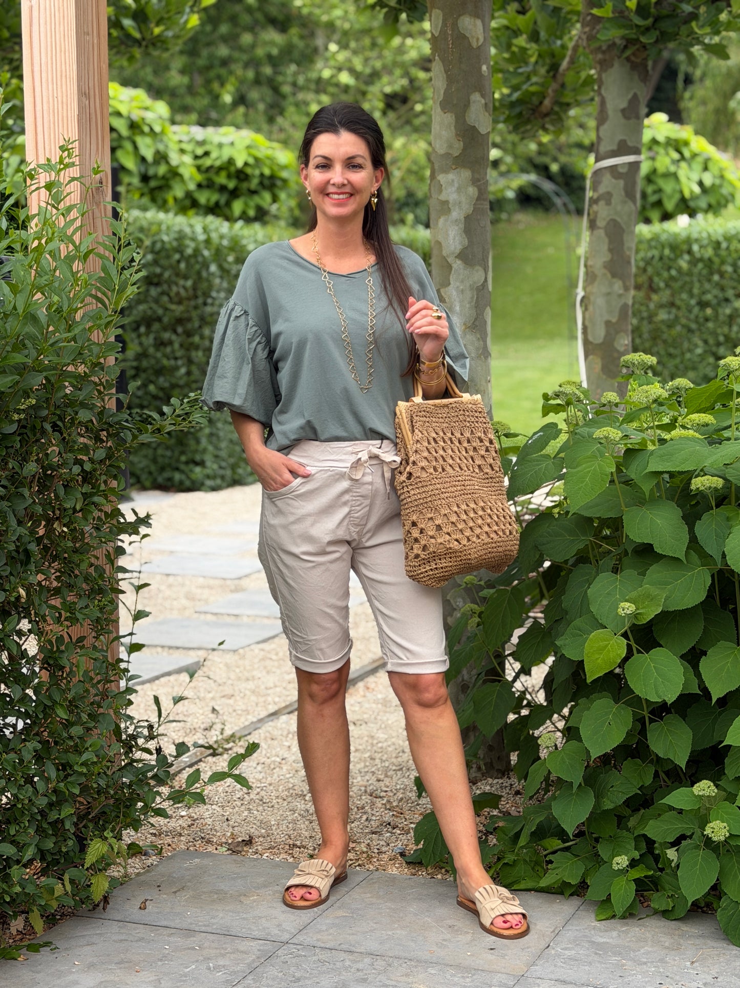EVI POF SHIRT - GROEN