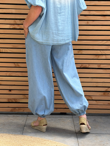 DENIM BALLOON BROEK