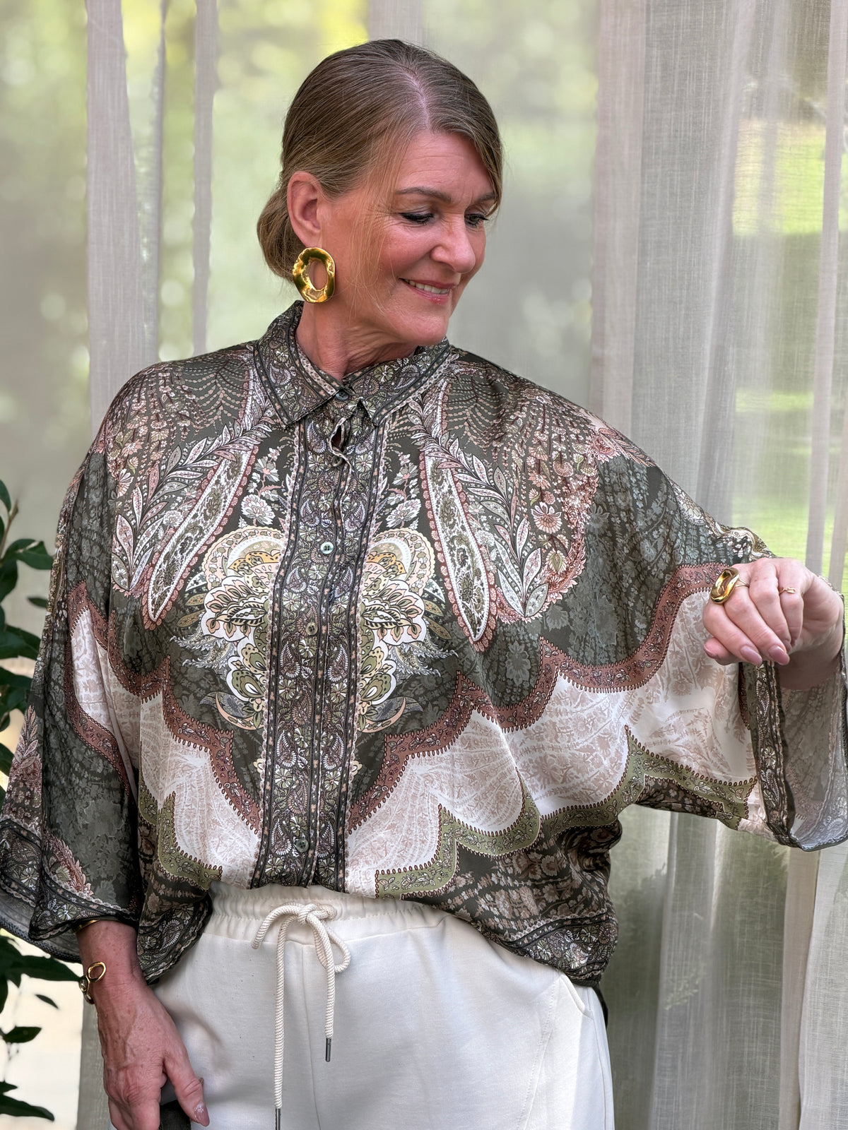 MANDELA BLOUSE - GROEN