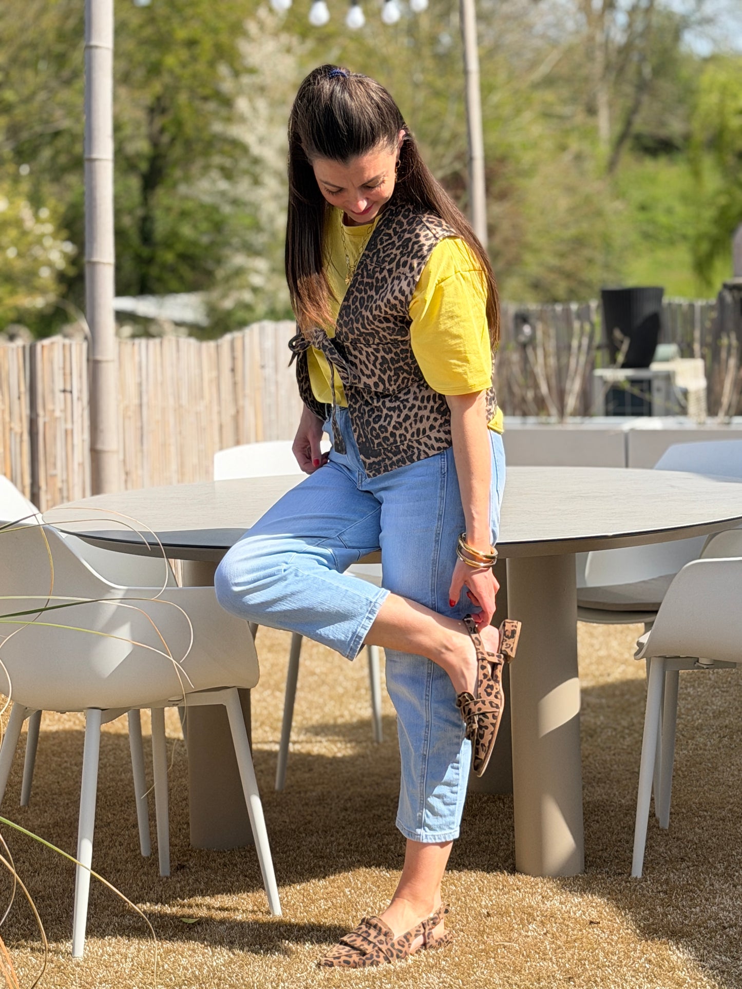 BASIC SHIRT - Geel