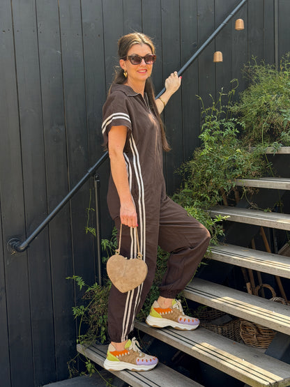 JUMPSUIT STRIPE - BRUIN