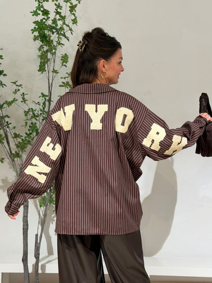 NY LANA BLOUSE - BRUIN