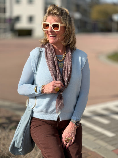 UNI MESH  Top -Blauw