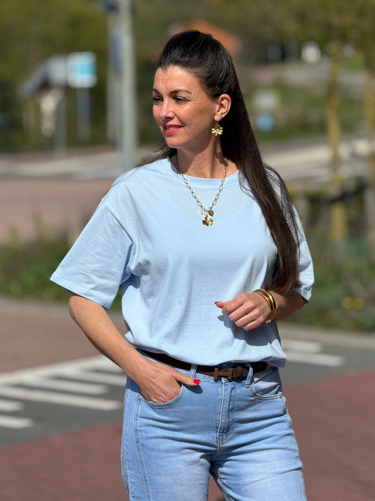 BASIC SHIRT - Blauw