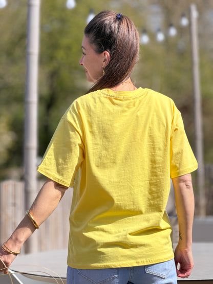 BASIC SHIRT - Geel