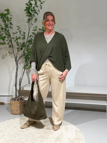 BARREL BROEK - BEIGE