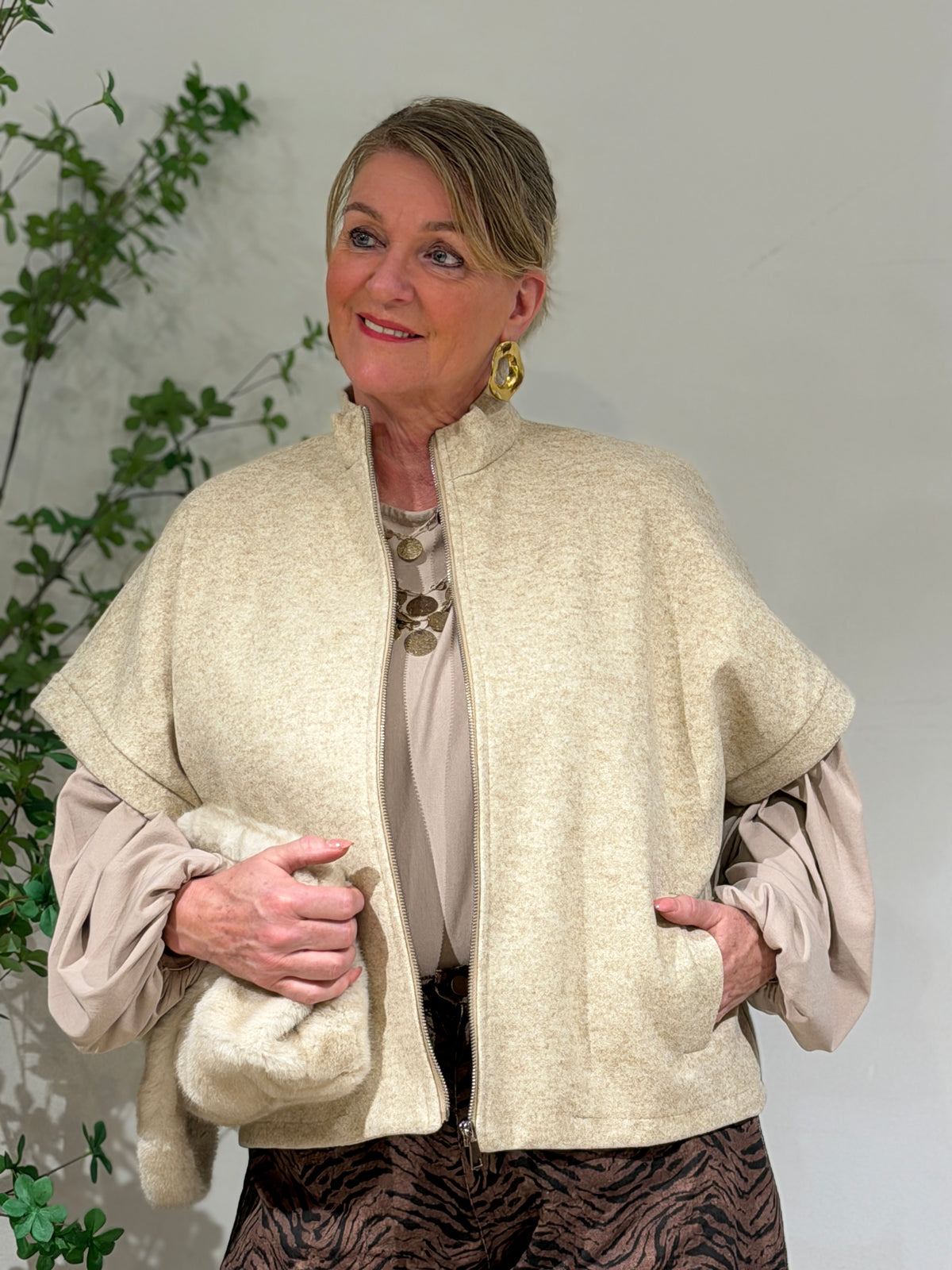 FAYE GILET - BEIGE