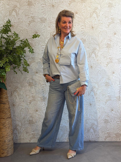 AMBER Blouse - Blauw