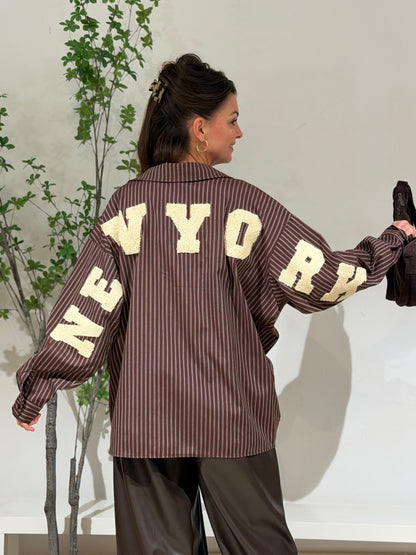 NY LANA BLOUSE - BRUIN