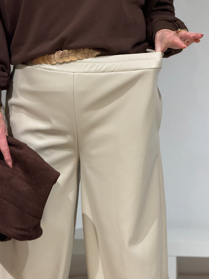 LEATHERLOOK  BALLOON - BEIGE