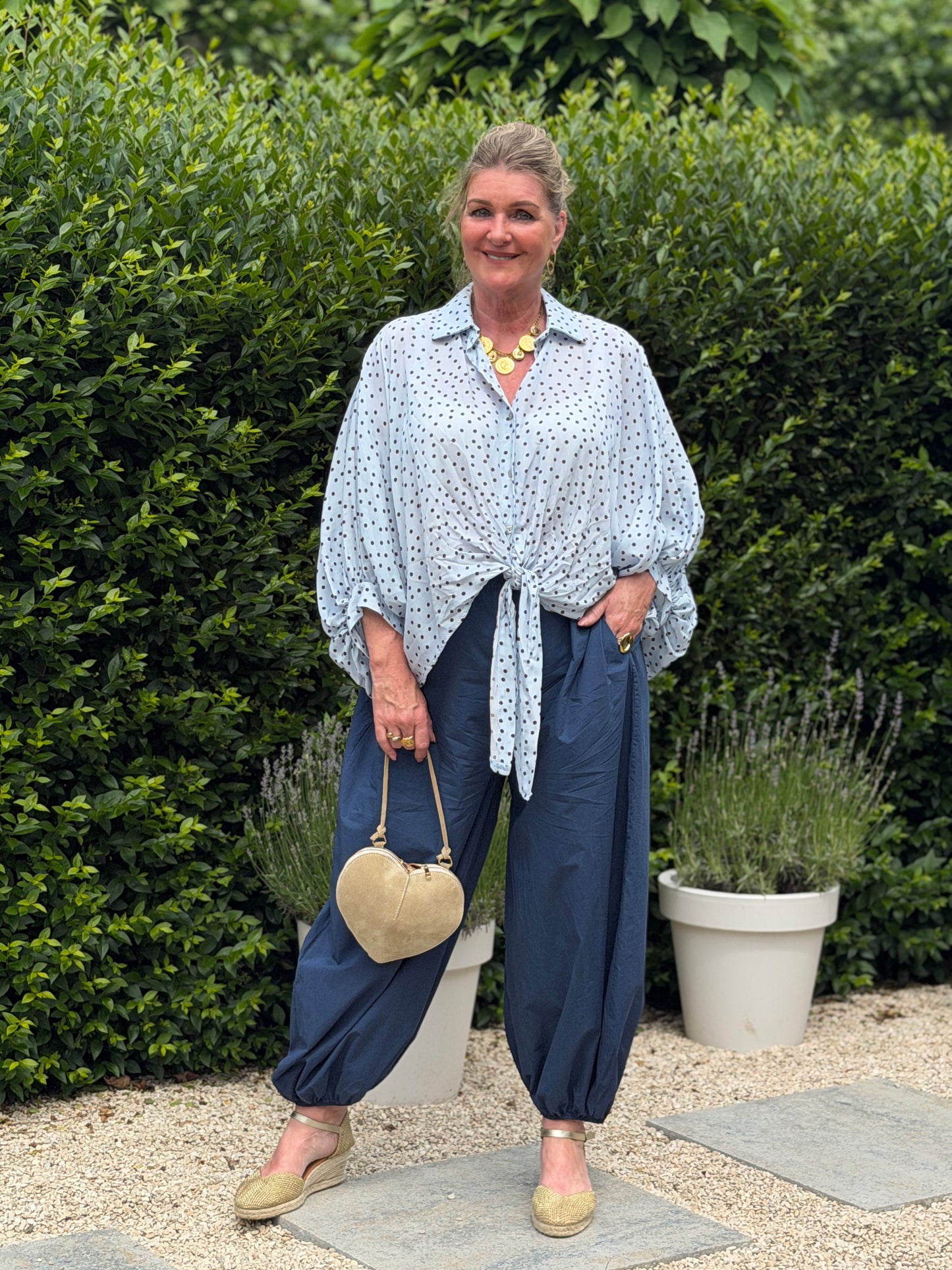 DILARA BALLOON BROEK - BLAUW