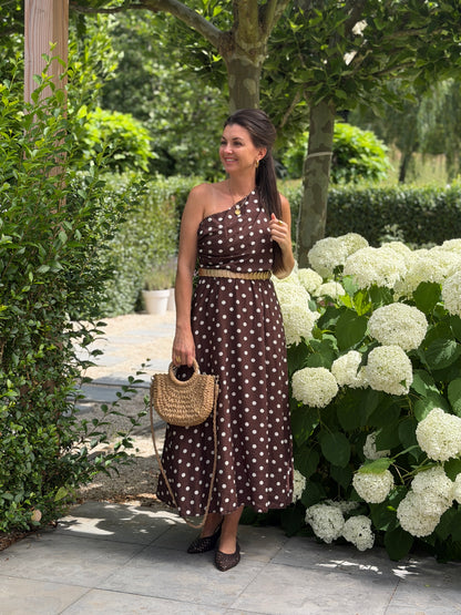 OFF SHOULDER JURK - DOTTY