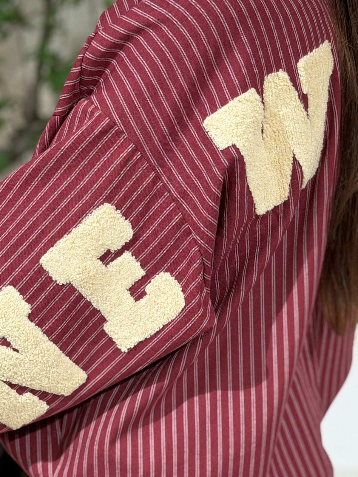 NY LANA BLOUSE - BORDEAUX