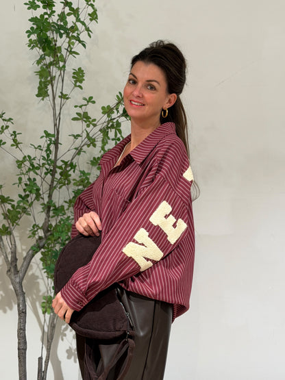 NY LANA BLOUSE - BORDEAUX