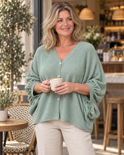 BRITT VEST - GROEN