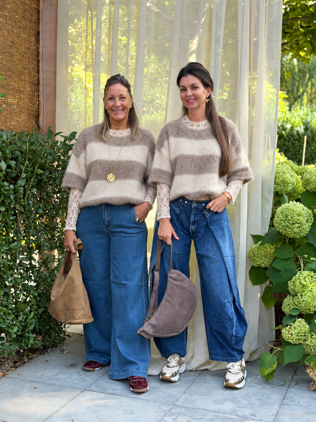 STRIPE TRUI - BEIGE