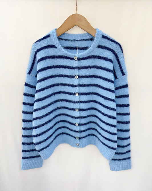 LILI STRIPE VEST - Blauw