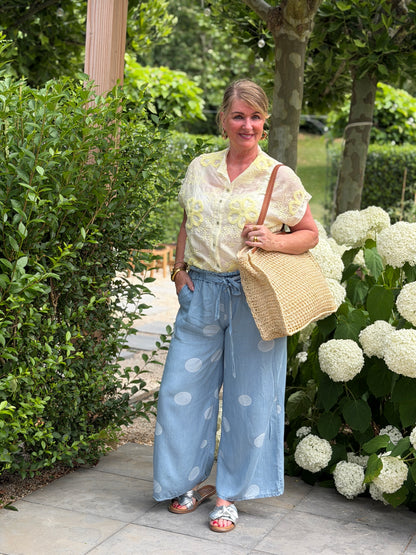 VICTORIA BLOUSE - GEEL