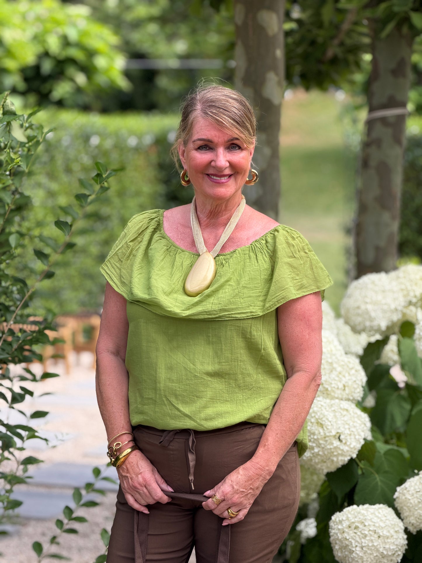 BELLY BLOUSE - GROEN