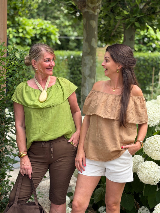 BELLY BLOUSE - GROEN