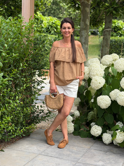 BELLY BLOUSE - BEIGE