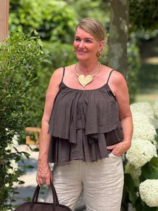 SOPHIE RUFFLE TOP
