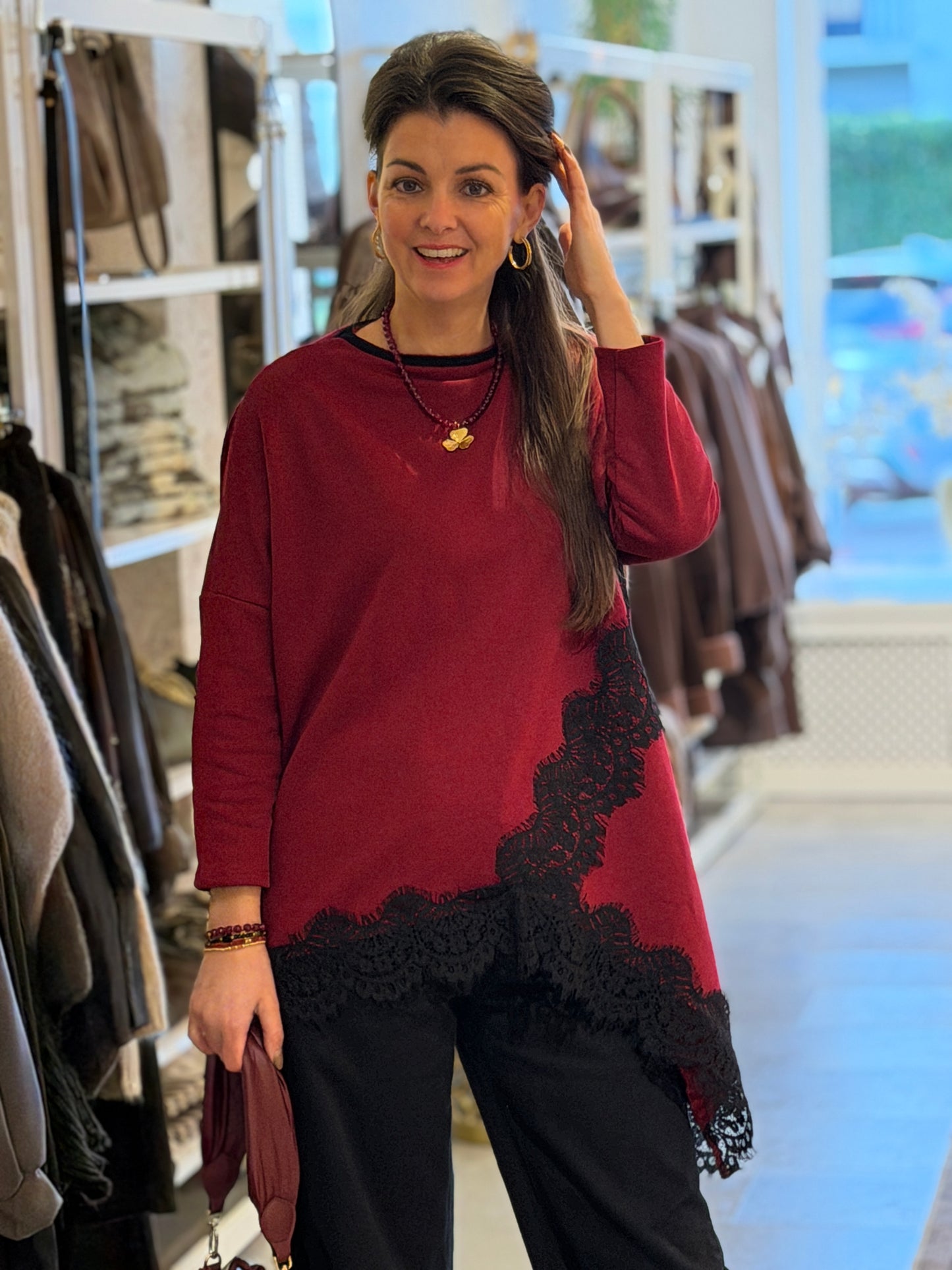 LEA LACE TRUI - Bordeaux