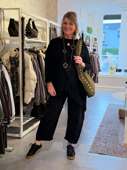 LEA LACE TRUI - Zwart