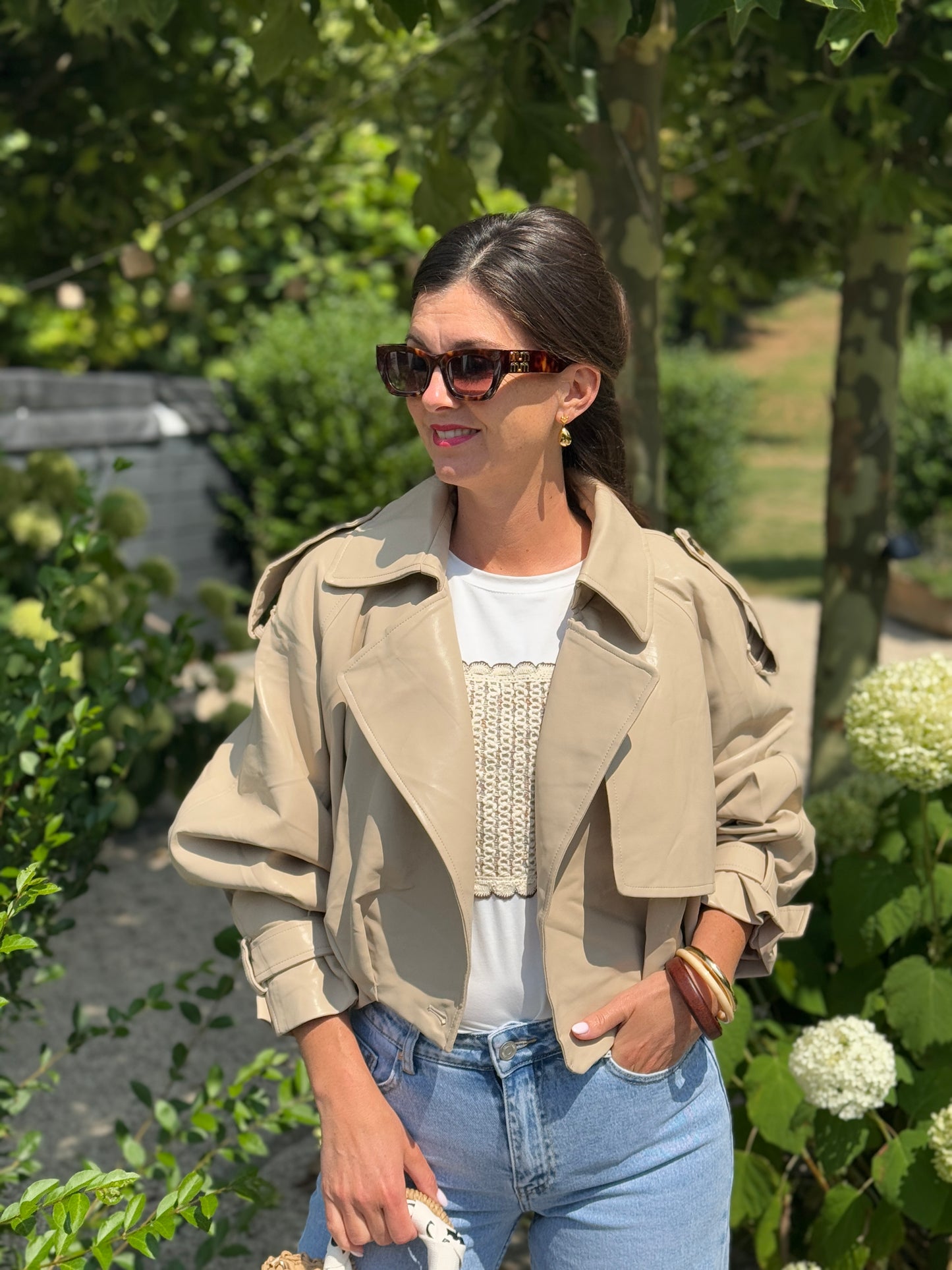 BOMBER - Beige