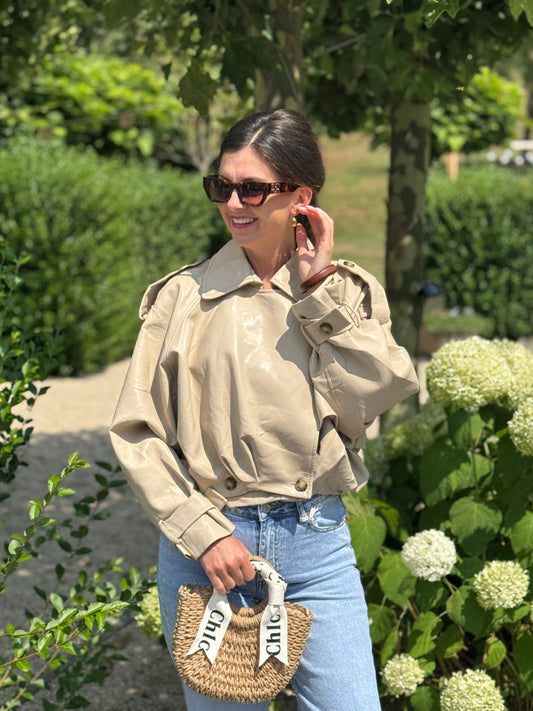 BOMBER - Beige