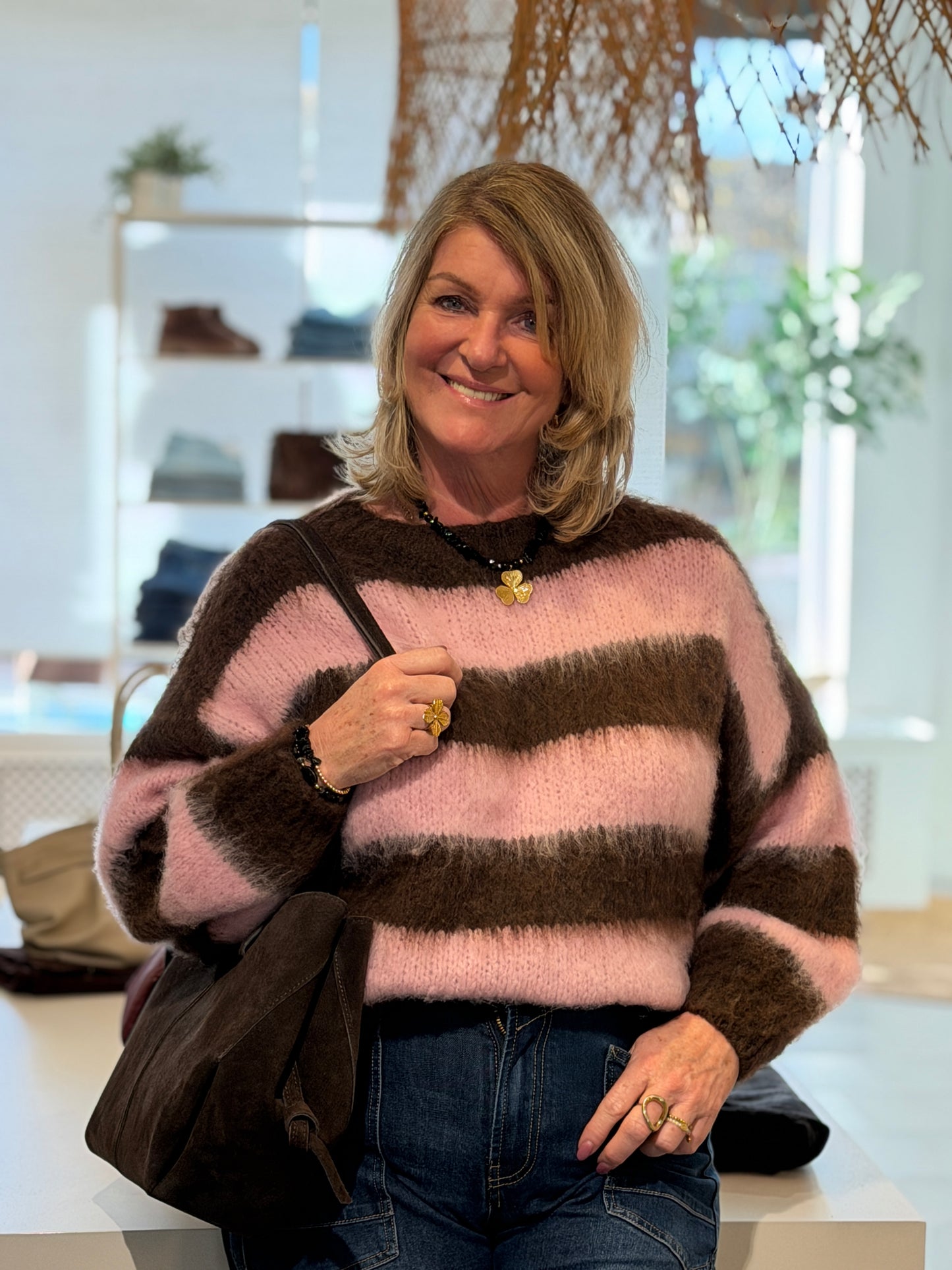 COZY STRIPE TRUI - Bruin