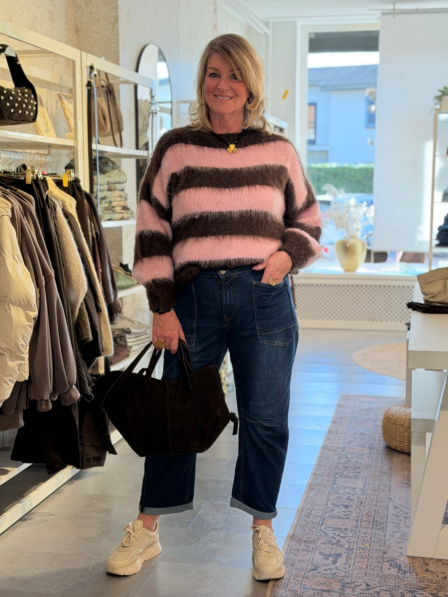 COZY STRIPE TRUI - Bruin