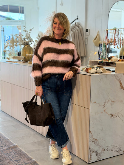 COZY STRIPE TRUI - Bruin