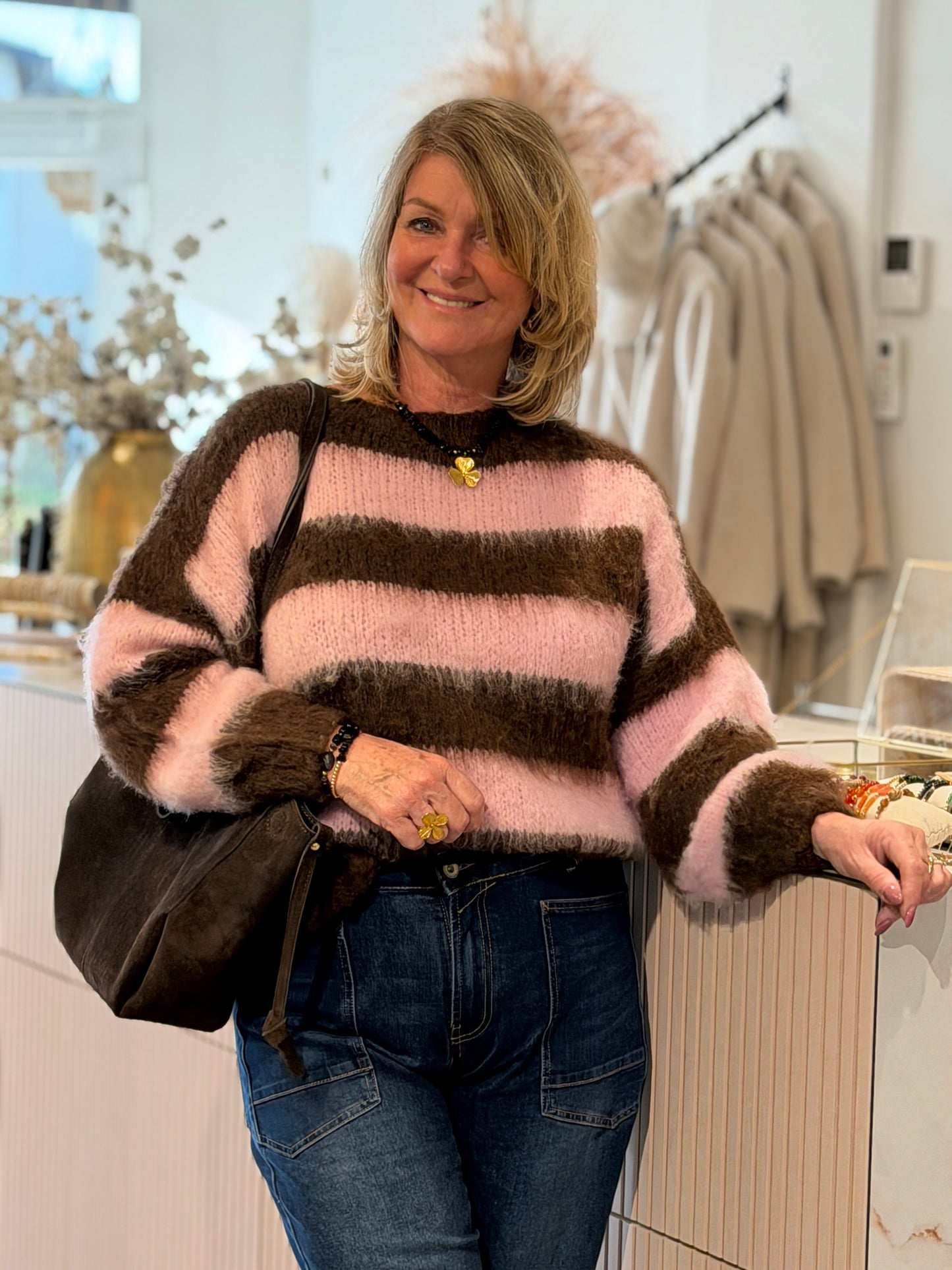 COZY STRIPE TRUI - Bruin