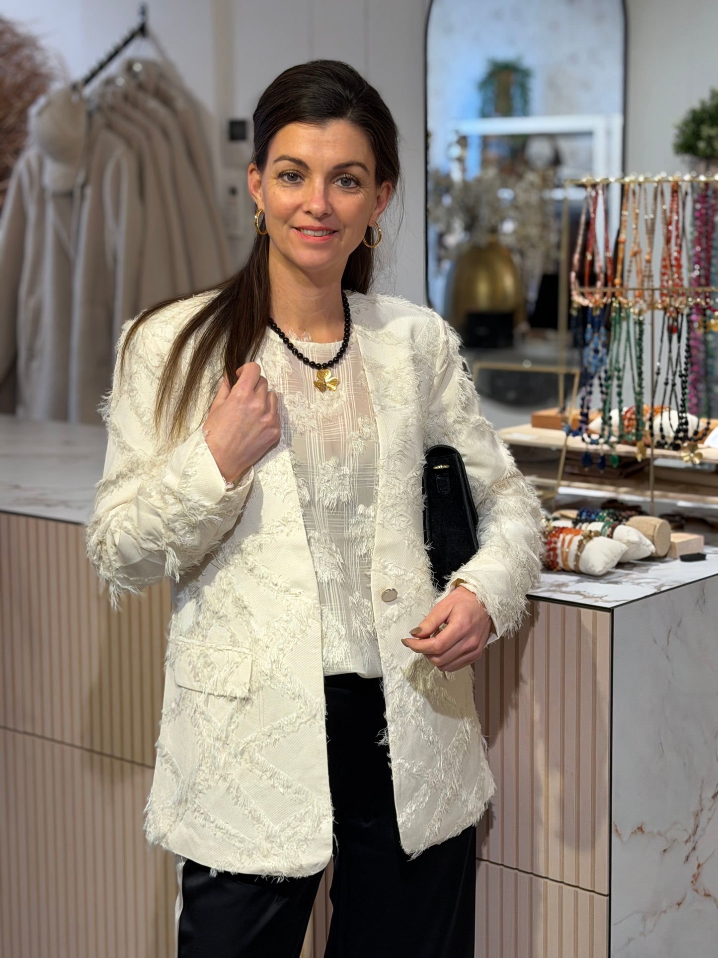 BEANNIE BLOUSE - Ecru