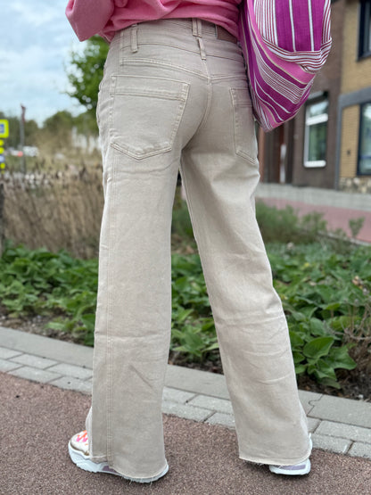Wide Leg Sissy Beige