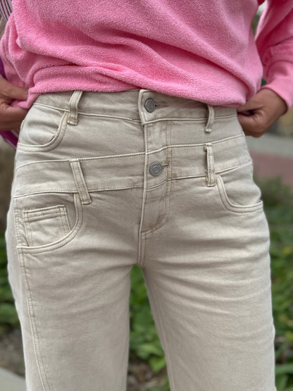 Wide Leg Sissy Beige