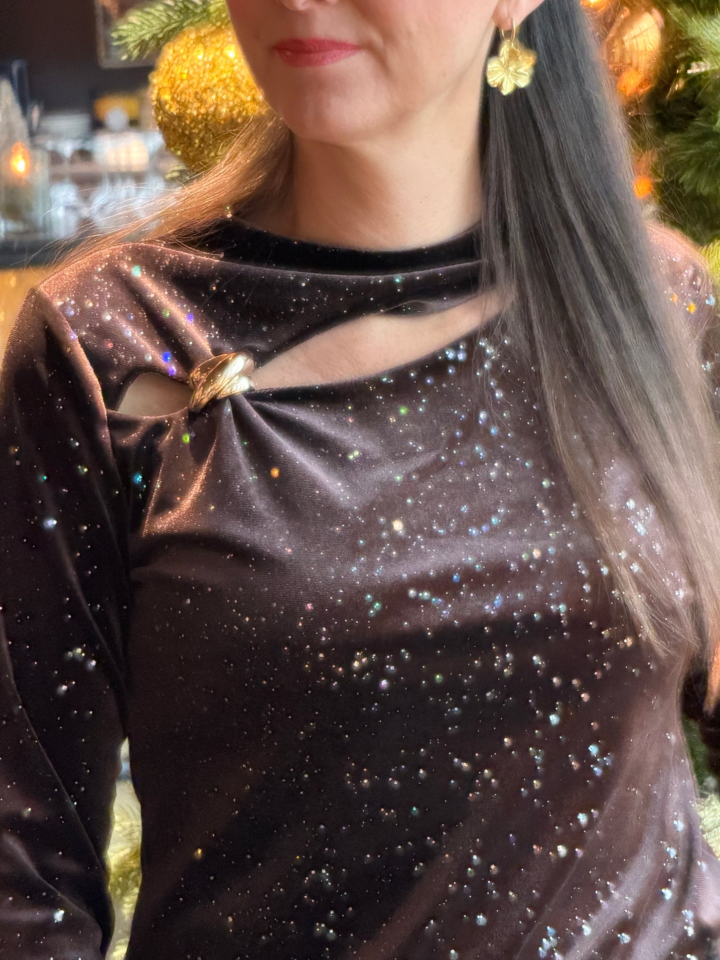 LIORA Velvet Sparkle Top