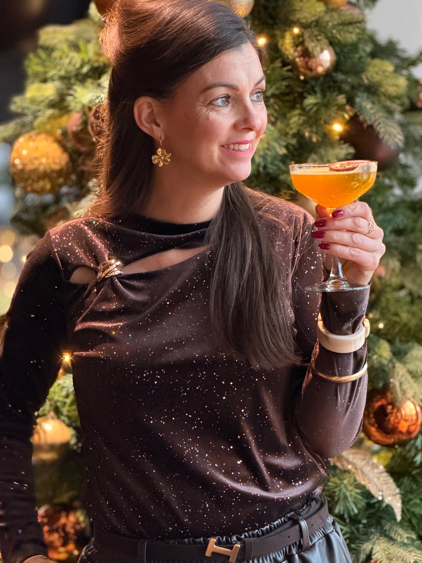 LIORA Velvet Sparkle Top