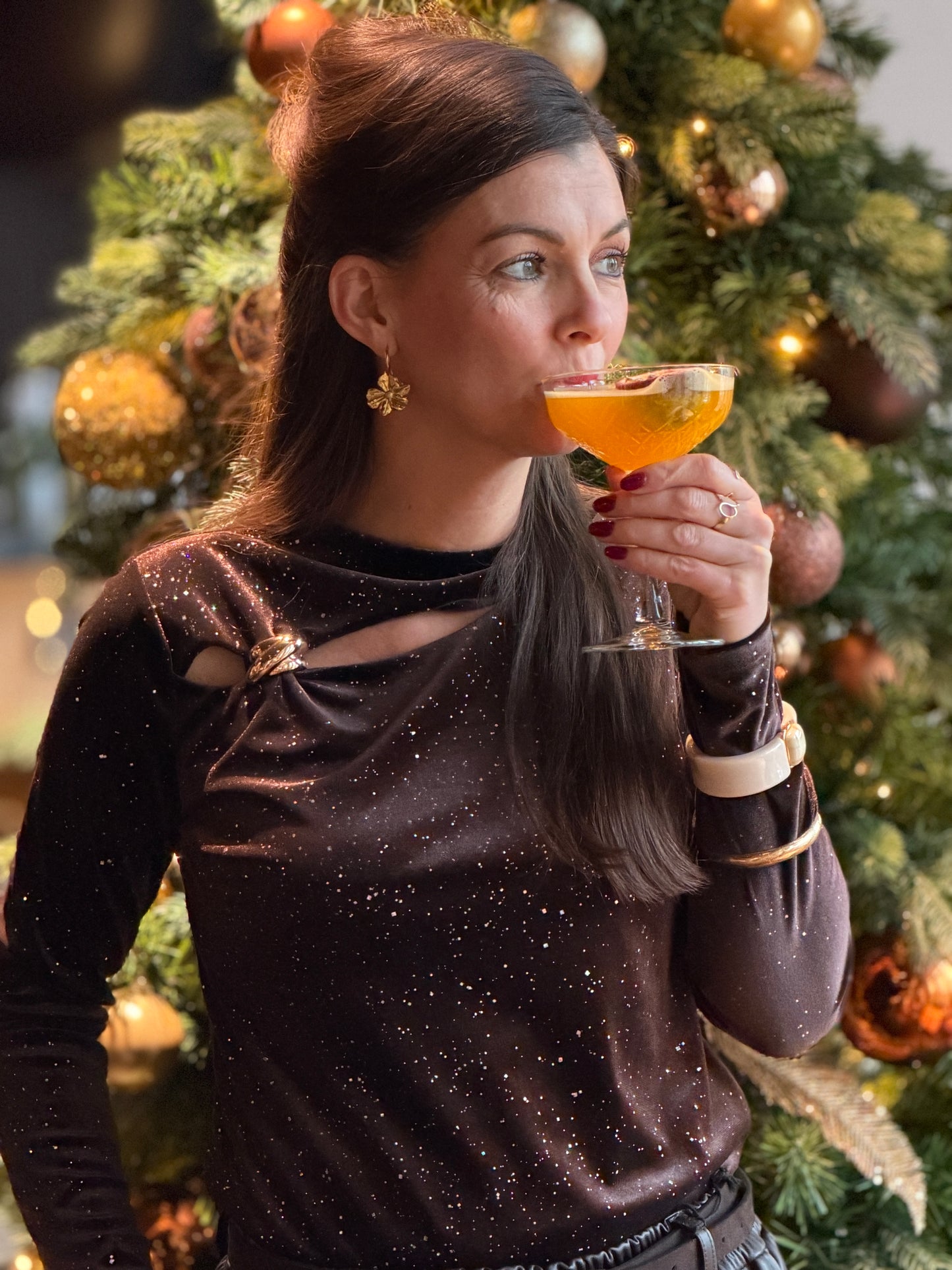 LIORA Velvet Sparkle Top