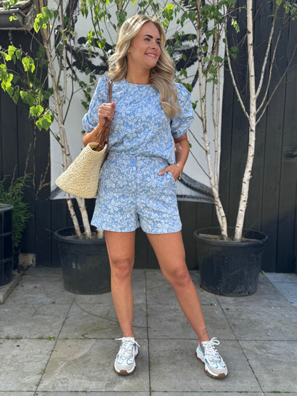 Flower Top - Blauw