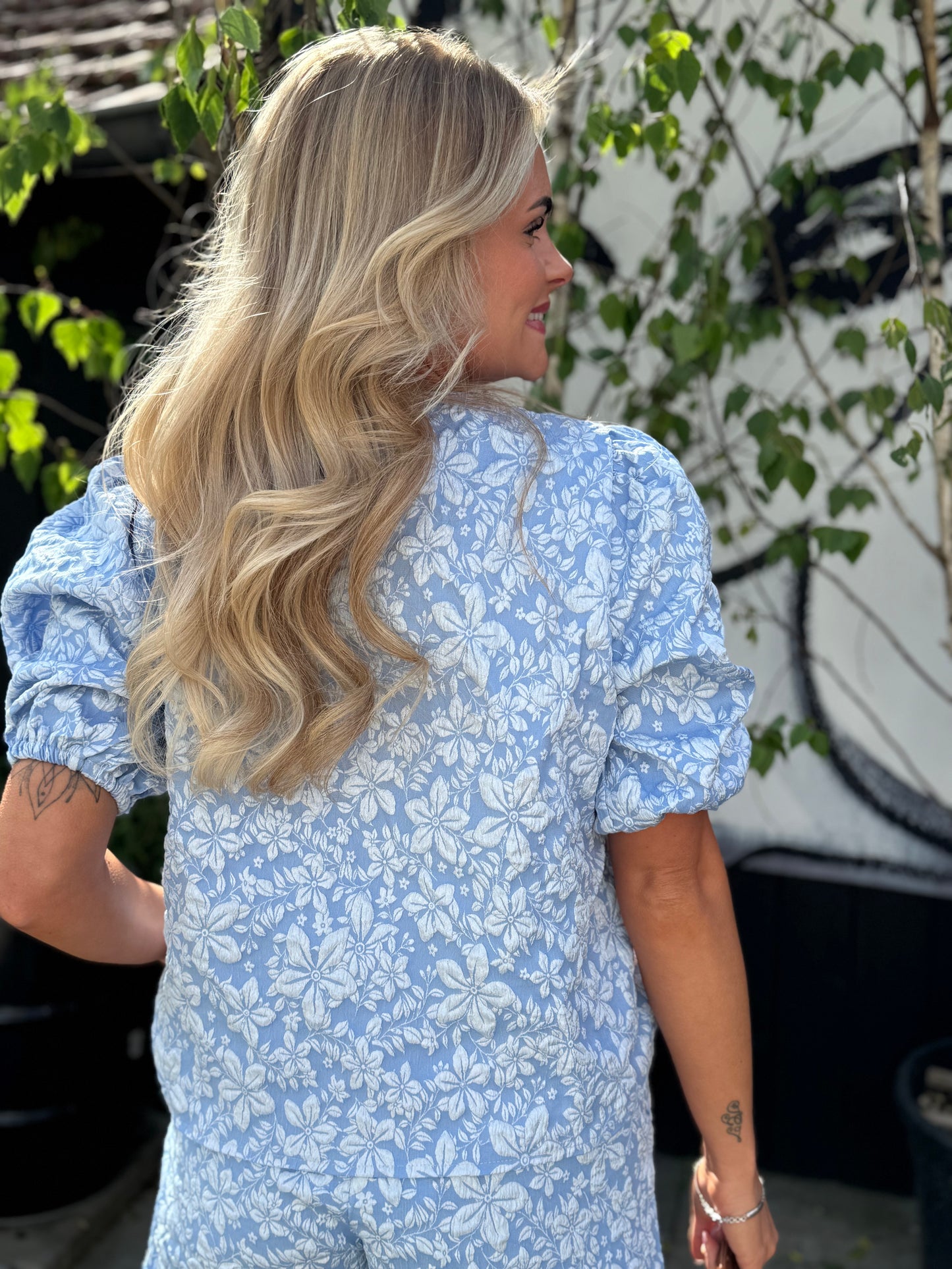 Flower Top - Blauw
