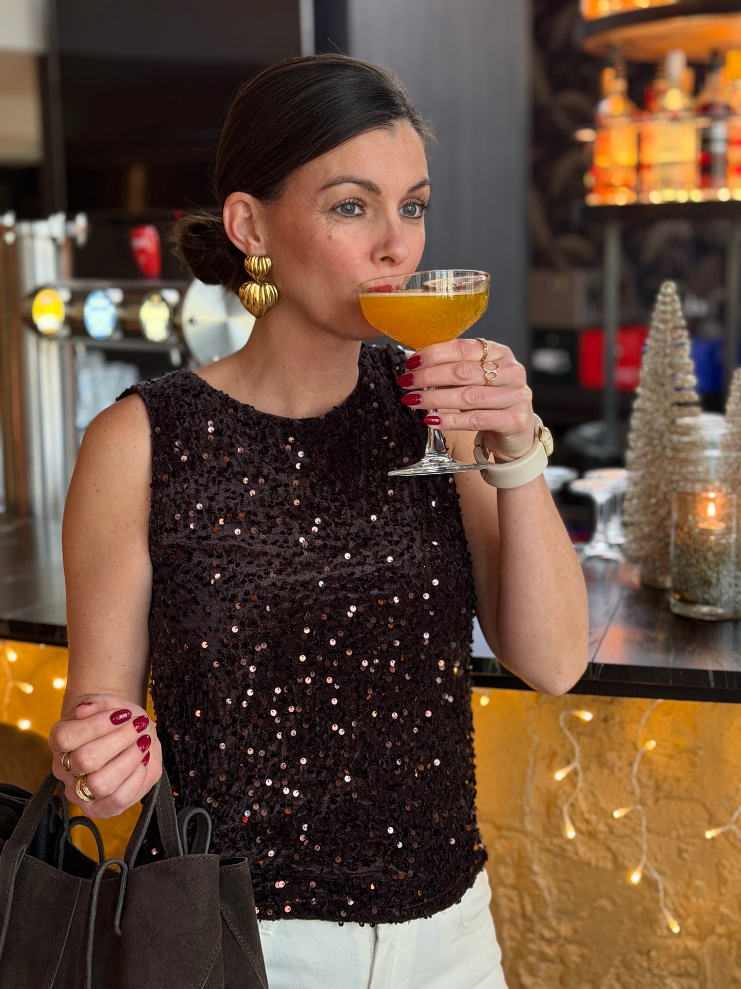 FAY Pailette Top - Bruin