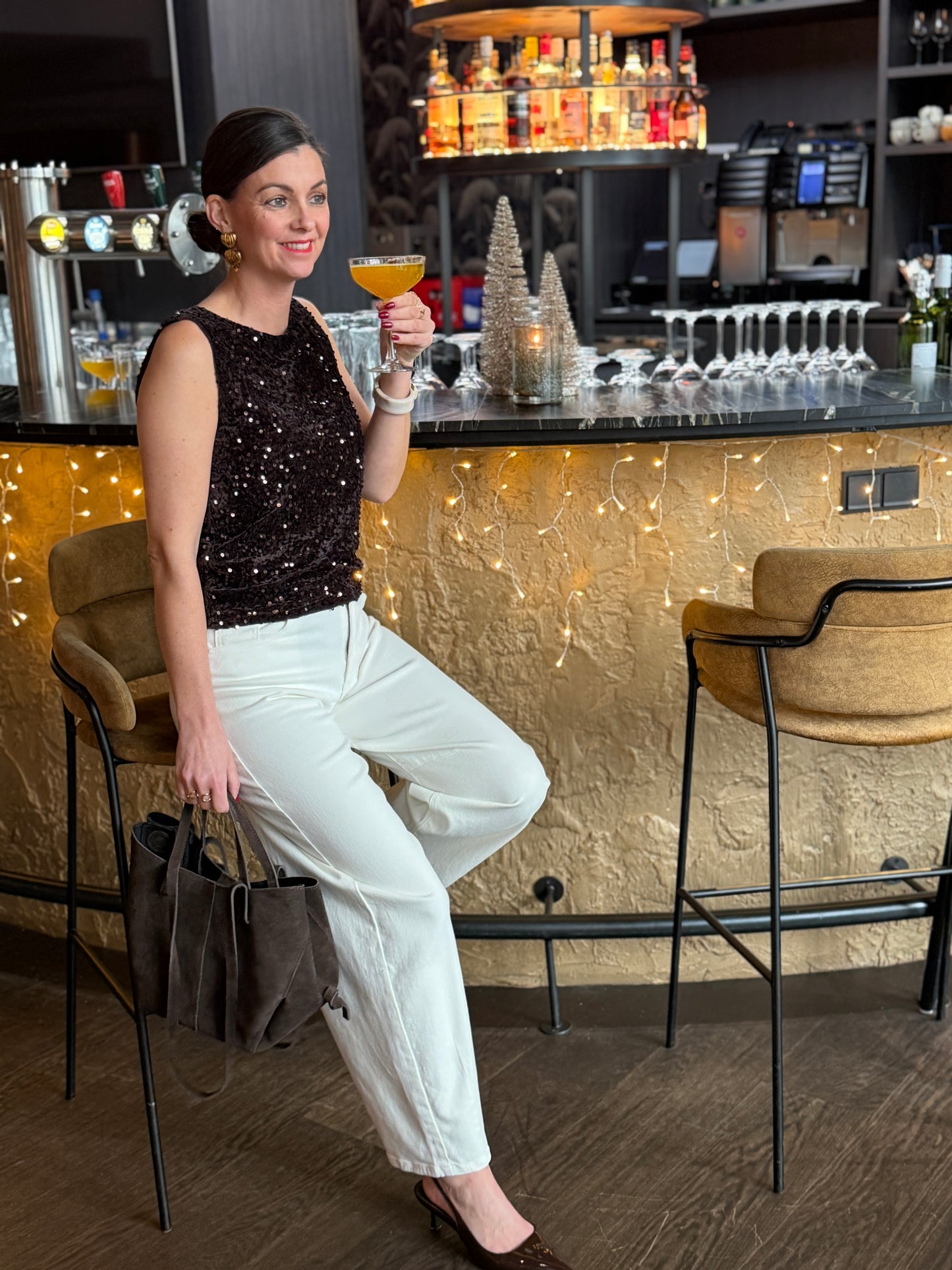 FAY Pailette Top - Bruin