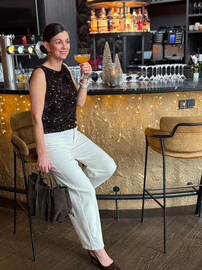 FAY Pailette Top - Bruin