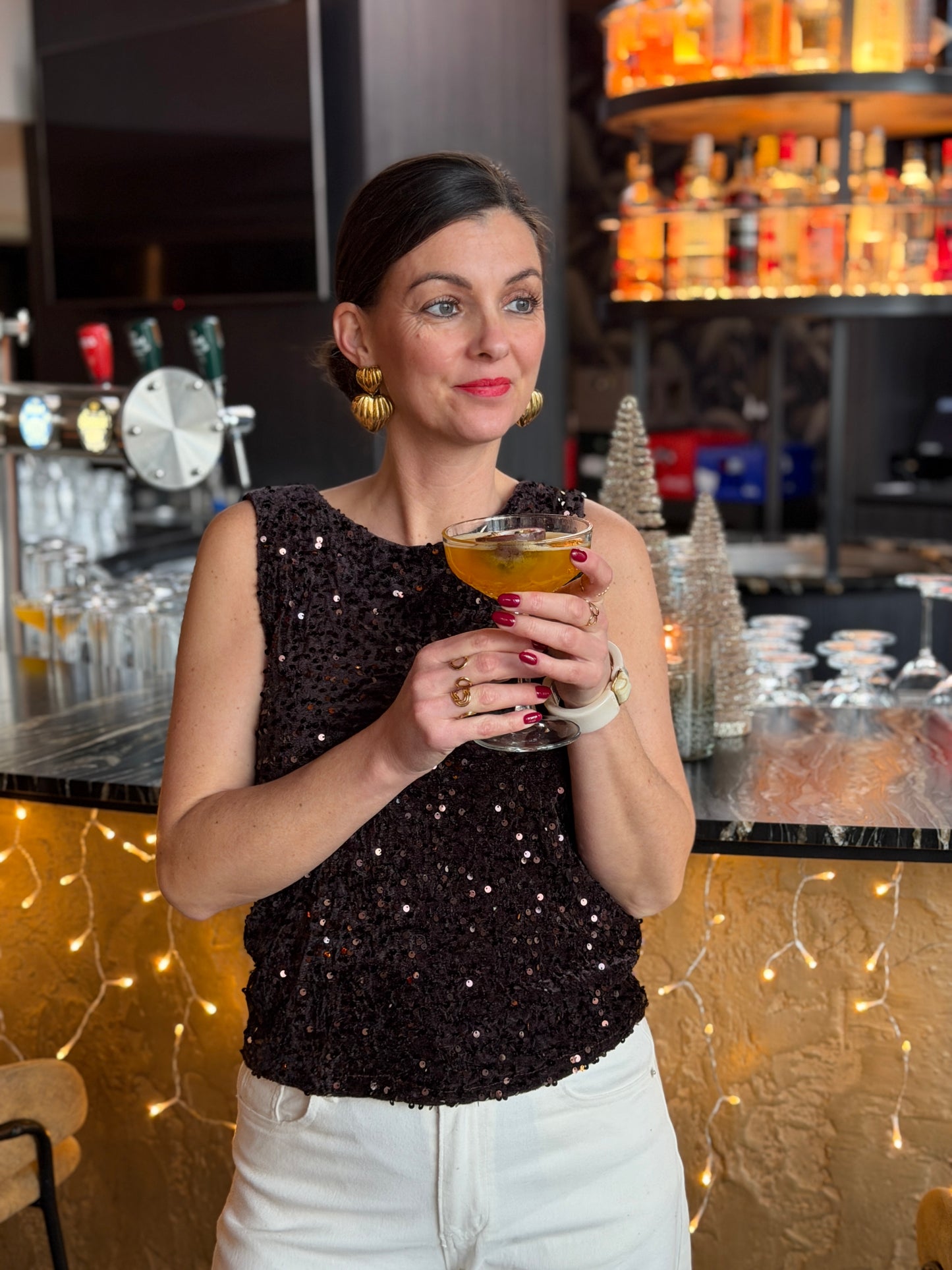 FAY Pailette Top - Bruin