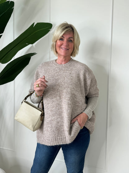 Oversized Trui - Taupe